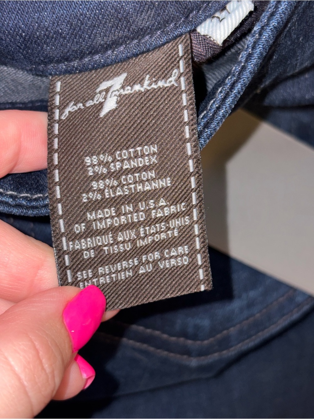 NWT 7 For All Mankind Kimmie Sexy & Curvy Bootcut Jeans Size 27 Dark Wash - Picture 8 of 9